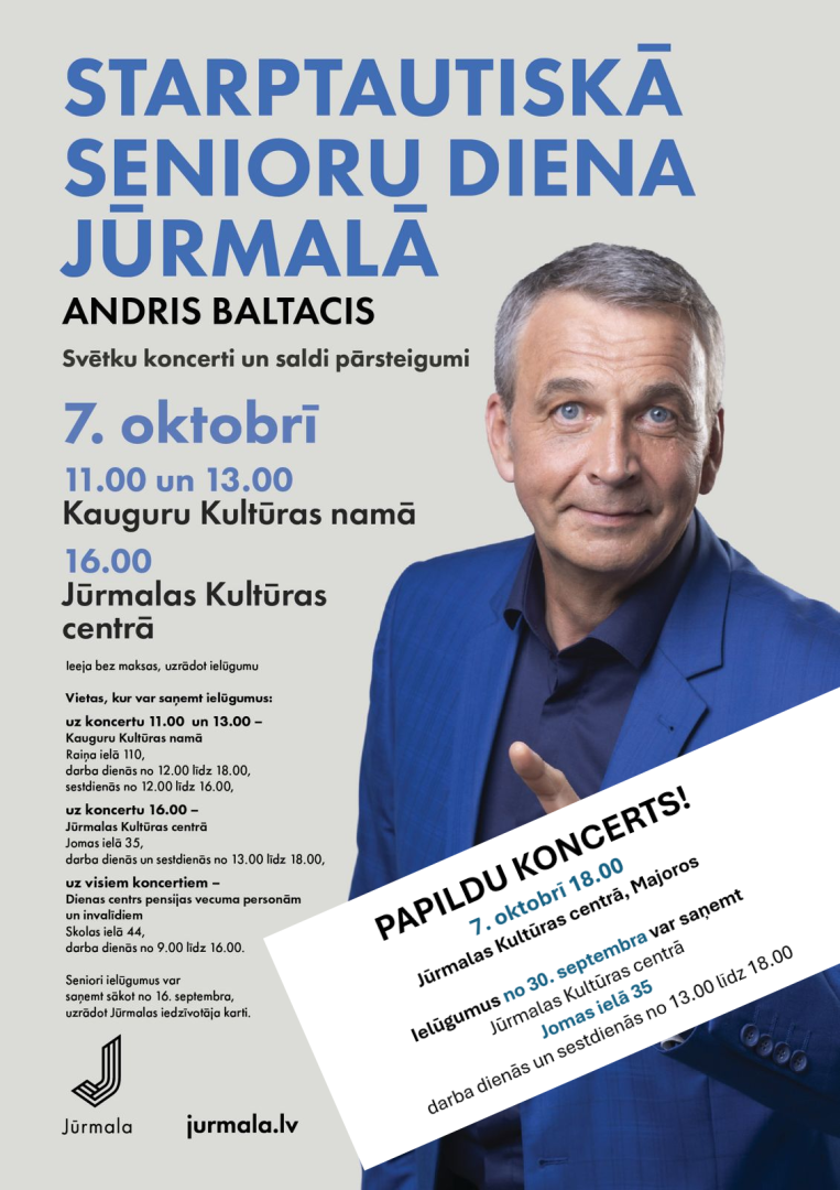 Senioru dienas papildu koncerta afiša