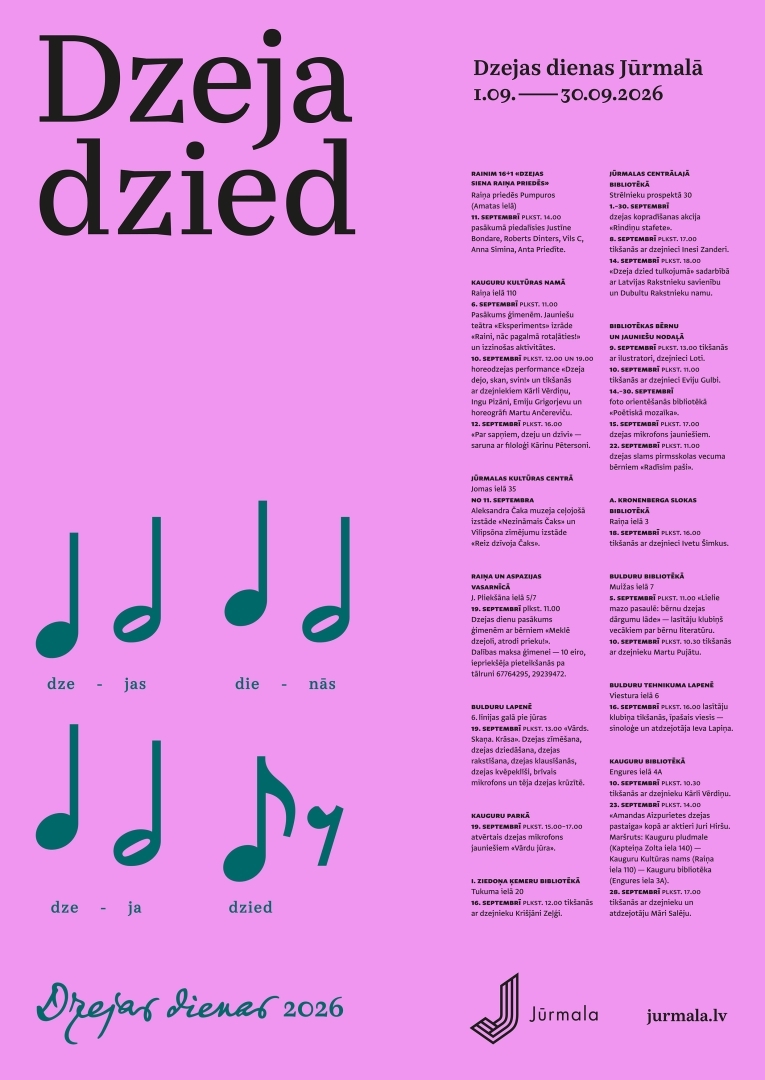 Dzejas dienas 2026 programma