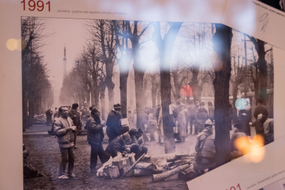 Bilde no Barikāžu pasākuma 1991. gadā