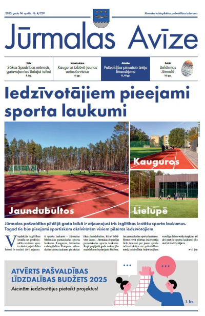 Jūrmalas avīze aprīļa numurs