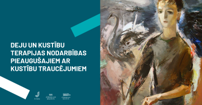 Baneris Deju un kustību terapijas nodarbības pieaugušajiem ar kustību traucējumiem