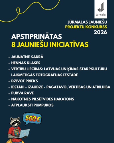 Jūrmalas jauniešu projektu konkurss