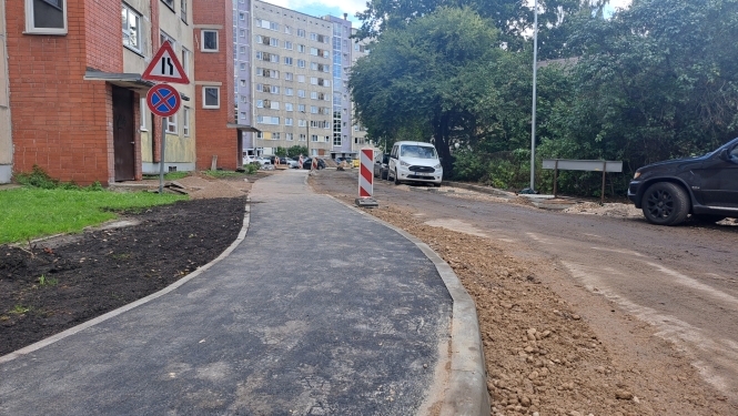 Būvdarbi Skolas ielas namu iekšpagalmā