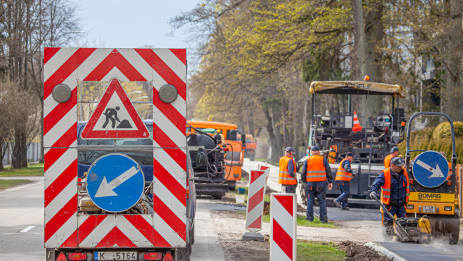 Dubultu prospektā notiek remontdarbi