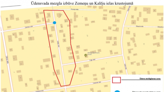 Ūdensvada izbūve Kalēju un Dārza ielā