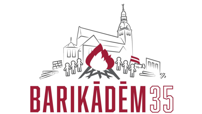 Janvāra barikādes. Logo