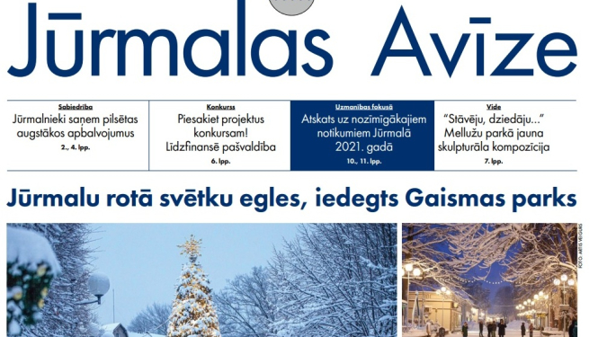 avīzes sākumlapa