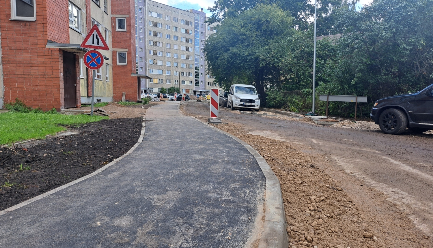 Būvdarbi Skolas ielas namu iekšpagalmā