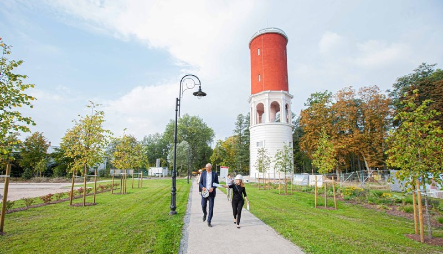 Pabeigta Ķemeru ūdenstorņa pārbūve; atjaunoto Ķemeru parku atklās pavasarī