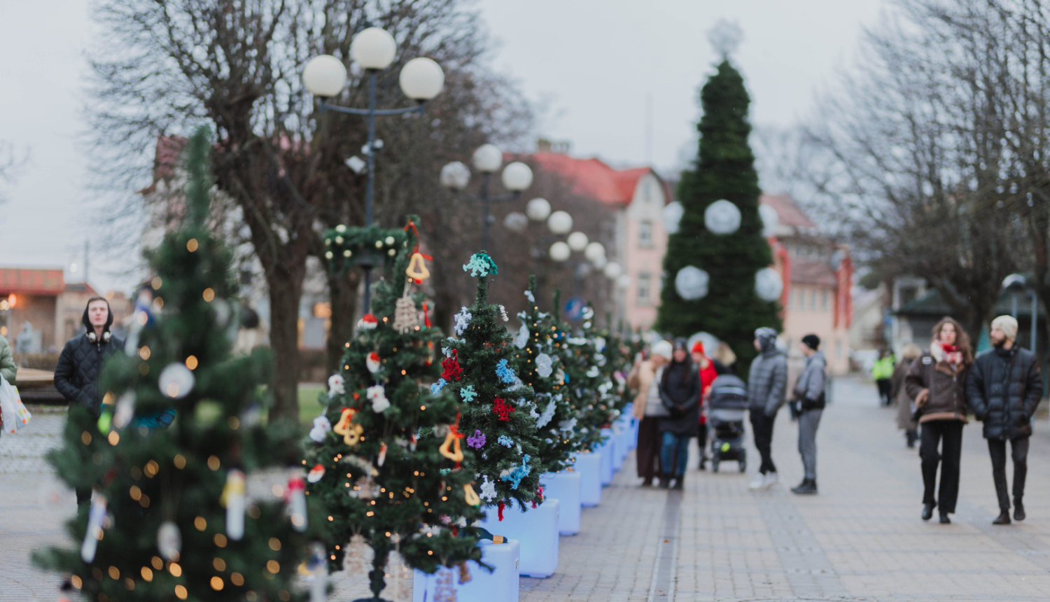 Ziemassvētku egles iedegšana Jūrmalā