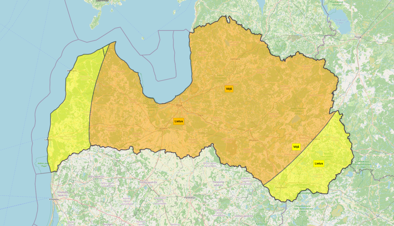Oranžais brīdinājums