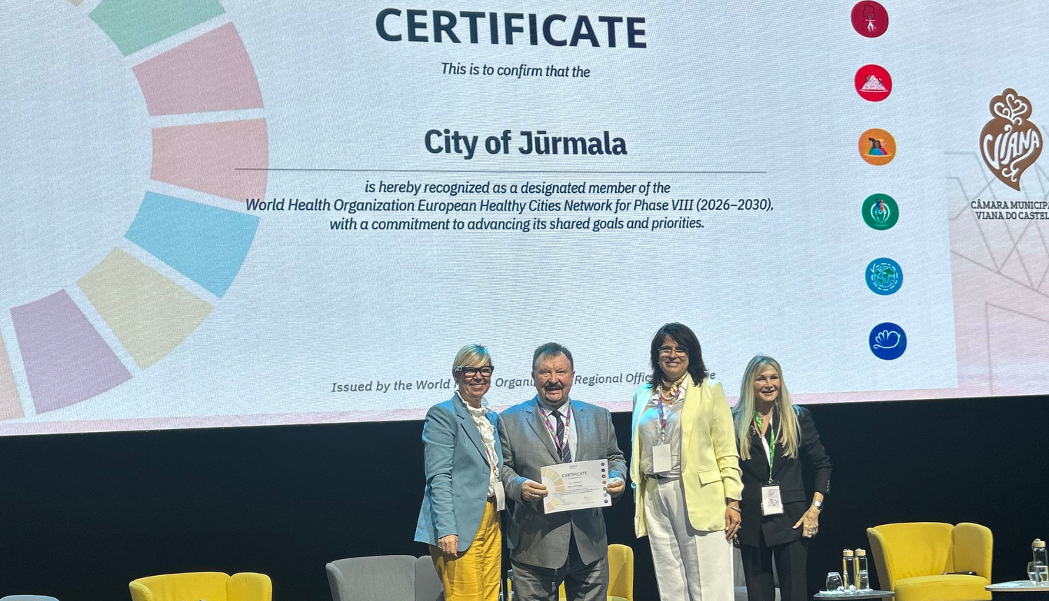 Jūrmalai piešķirts PVO sertifikāts