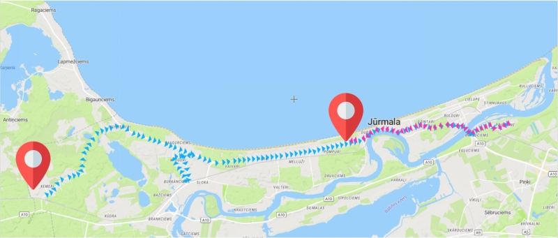 1.maršruta skolēnu autobusa shēma