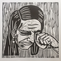 Ansis Butnors. “Raudošā”. 2021. Linogriezums