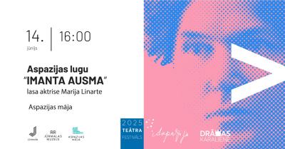 Lasījumu "Imanta Ausma" afiša