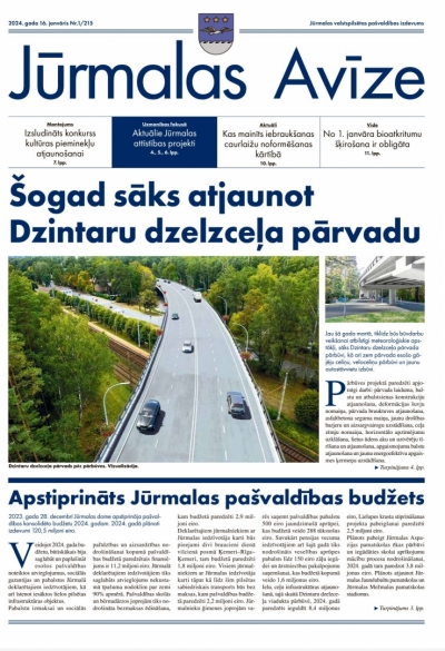 Jūrmalas avīze, 2024.gada janvāris