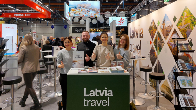 Latvjas stends izstādē Somijā