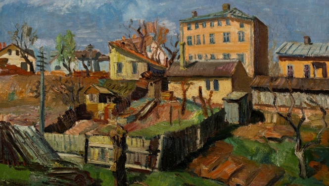 Ansis Artums. Tukums. 1944. Audekls, eļļa. Ģimenes privātkolekcija.