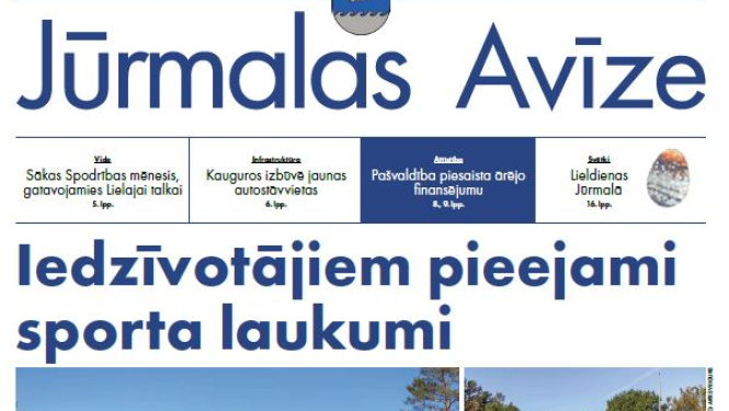 Jūrmalas avīze aprīļa numurs