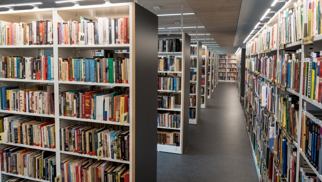 Grāmatas bibliotēkā