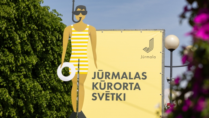 Kūrorta svētku plakāts