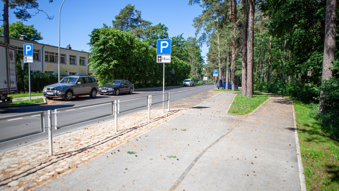 Viestura iela līdz Aizputes ielai pie pirmsskolas izglītības iestādes “Saulīte” 