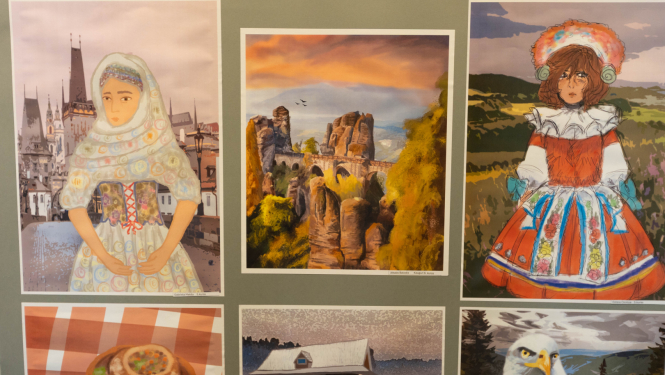 Izstāde Jūrmalas Mākslas skolā "Čehijas vērtības"-2