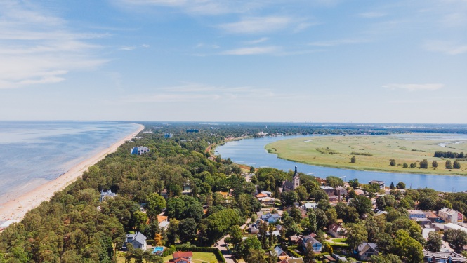 Skats no putna lidojuma uz Dubultiem