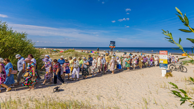 Piejūras senioru festivāla dalībnieki