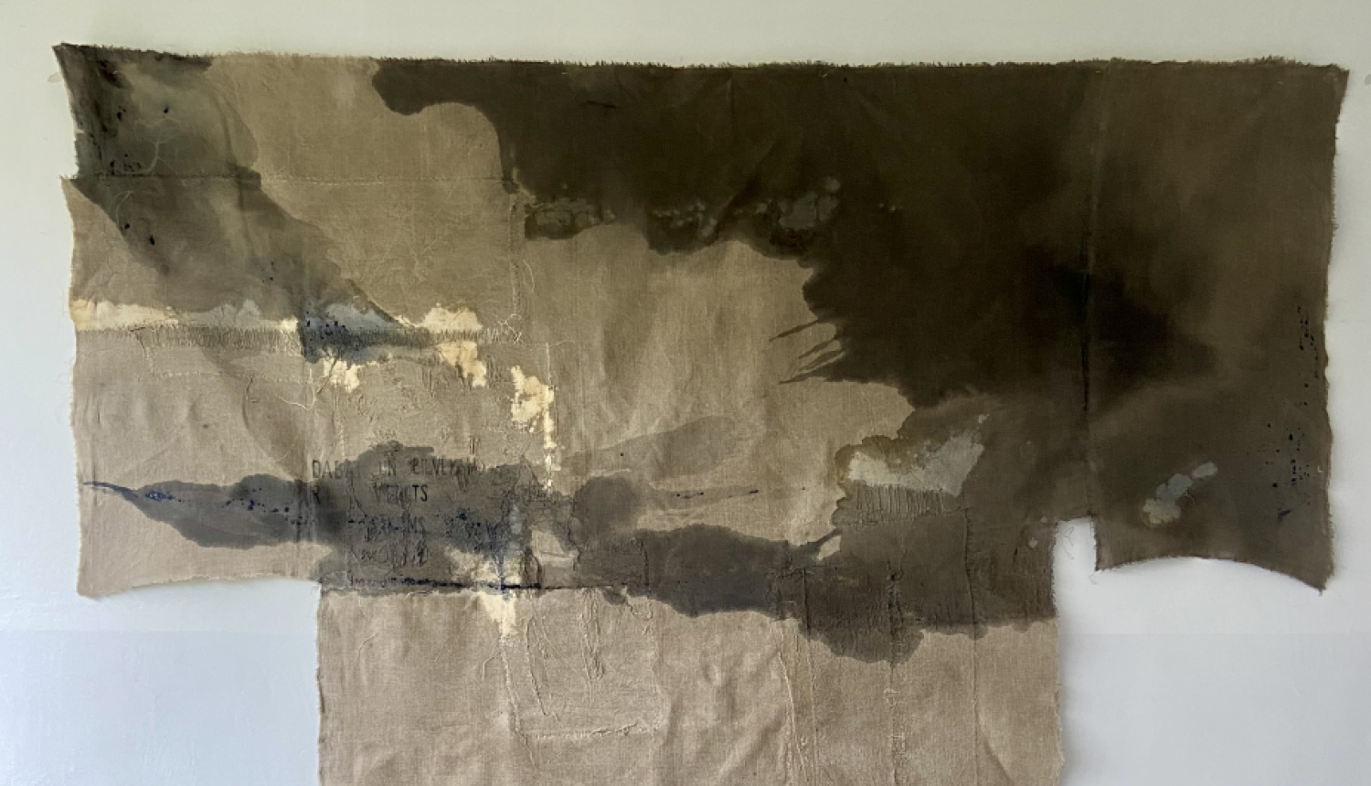 Kristīne Kligina. Laiks. 2022. Lins, autortehnika. 150 x 155 cm