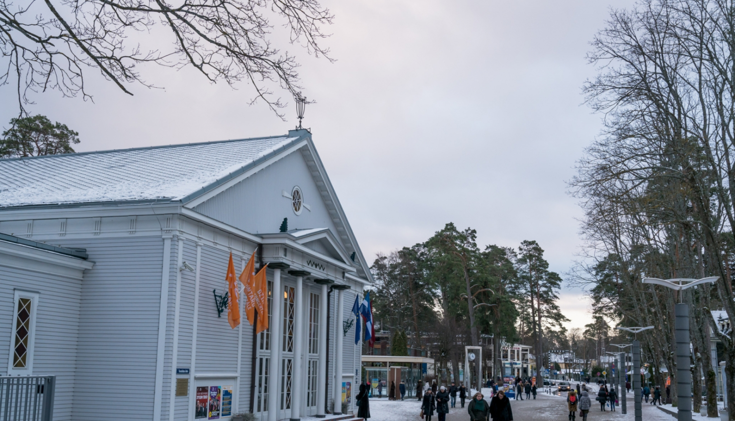 Dzintaru koncetrzāle ziemā