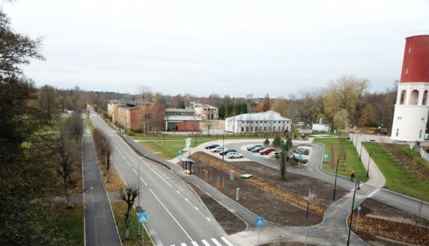 Ceļu infrastruktūras atjaunošana un autostāvvietas izbūve Ķemeros ir pabeigta