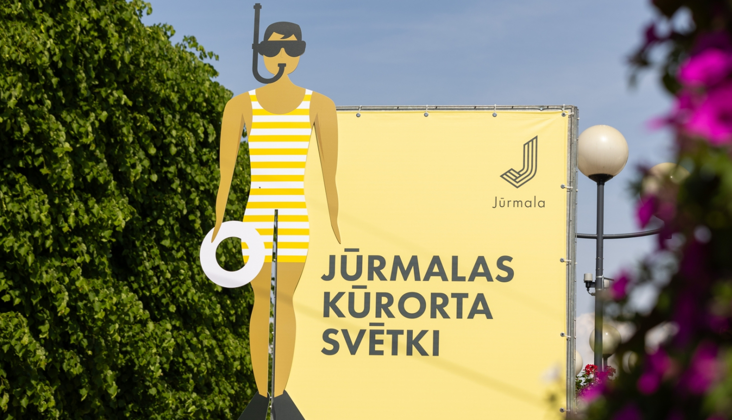 Kūrorta svētku plakāts