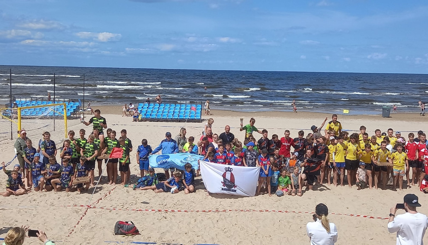 regbijs Jūrmalas pludmalē