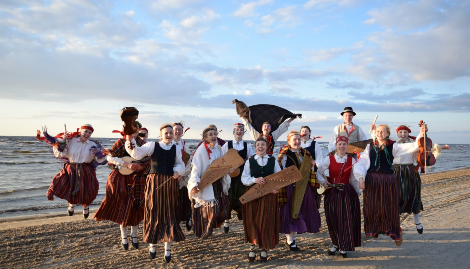 Kokle, folkloras kopa