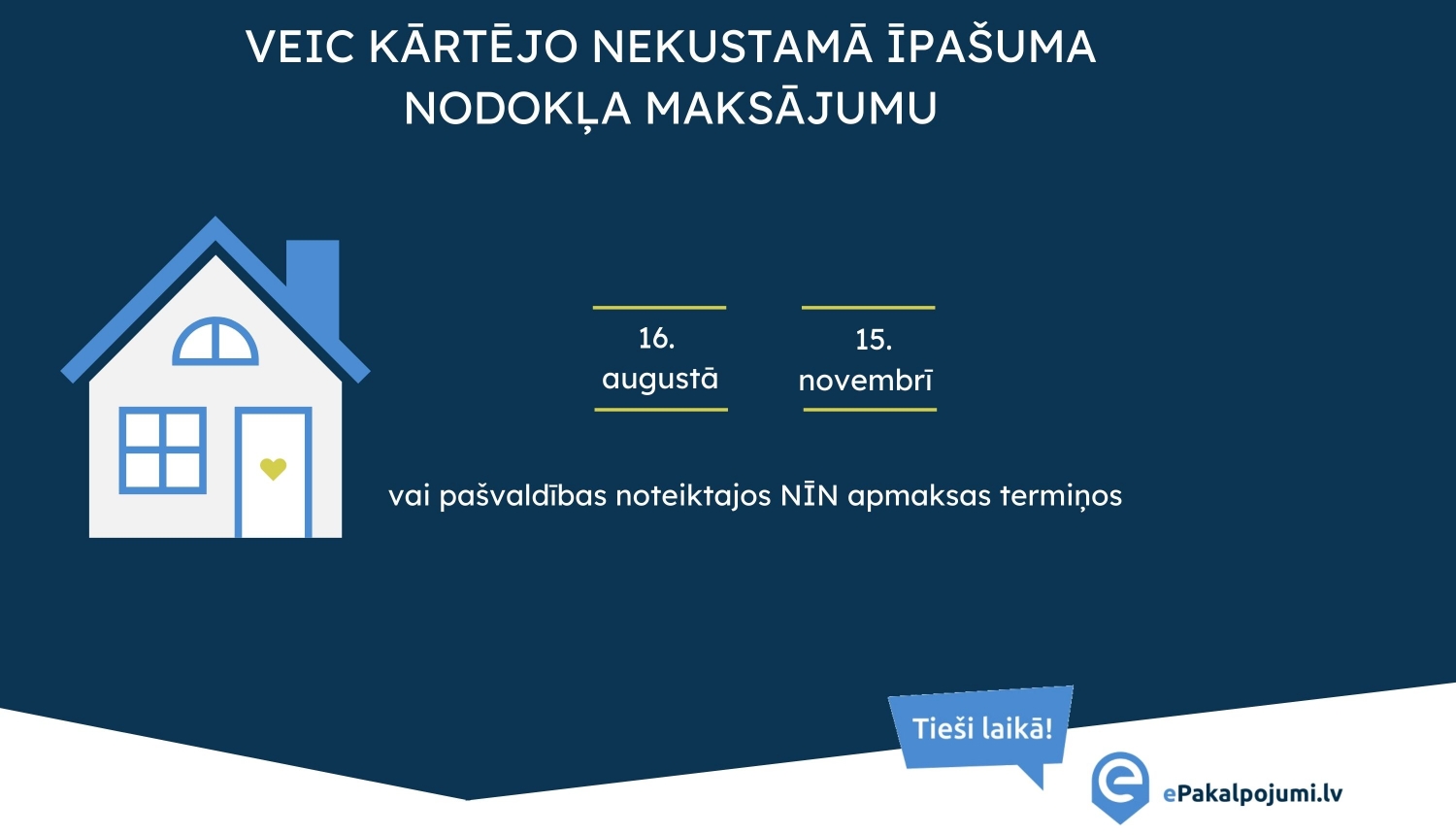 Nekustamā īpašuma nodokļa maksājums