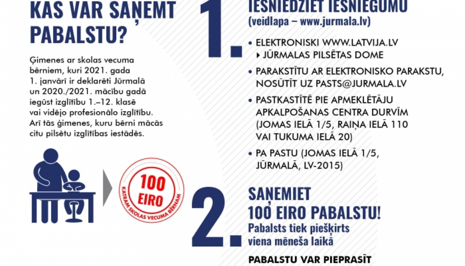 Infografika - pabalstu saņemšana